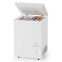 Ultra Quiet Deep Freezer - 5.0 Cu Ft Compact Chest Freezer w/Fast Freeze