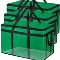 Bodaon 3 Pack Insulated Food Delivery Bags with Hard Bottom, XXXL Cooler