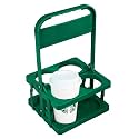 Bodaon 4 Cup Drink Carrier with Handle, Plastic Cup Carriers for Drinks, Drink Holder for Car,Take Out Delivery Drivers Accessories, Portable Foldable Reusable Mobile, Use for Food Delivery Bag