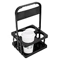 Bodaon 4 Cup Drink Carrier with Handle, Drink Cup Holder for Food Delivery