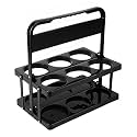 Bodaon 6 Cup Drink Carrier with Handle, Plastic Cup Carriers for Drinks