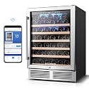 BODEGA 24 Inch Single Zone Wine Fridge with App Control, Holds 53 Bottles