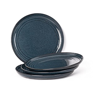 bodhi house porcelain dinner plates set 4 pieces sapphire blue