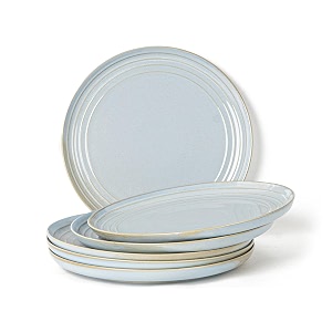bodhi house porcelain dinner plates set 6 pieces arctic blue
