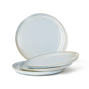bodhi house porcelain dinner plates set 4 pieces arctic blue