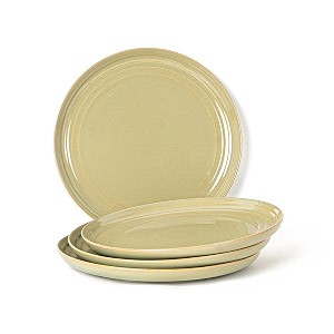 bodhi house porcelain dinner plates set 4 pieces olive green