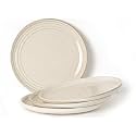 Bodhi House Porcelain Dinner Plates Set, 4 Pieces, Spanish White