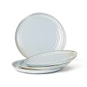 Bodhi House Porcelain Dinner Plates Set, 4 Pieces, Arctic Blue