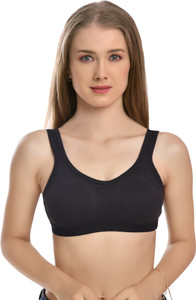 bodica women sports non padded bra black