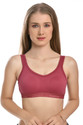 bodica Women Sports Non Padded Bra (Maroon)