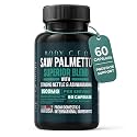 Body C.E.O. Saw Palmetto for Men 1500mg for Prostate Health, 60 Capsules