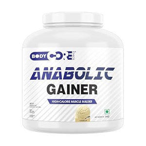 body core science anabolic gainer-1kg  gainer powder  muscle gainer  weight gainer  post workout  bcs anabolic gainer vanilla po1