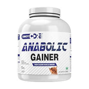 body core science anabolic gainer-1kg  gainer powder  muscle gainer  weight gainer  post workout  bcs anabolic gainer chocolate po1shaker 1 count 13 servings