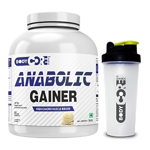 body core science anabolic gainer-1kg butterscotchmass gainer powdermuscle gainerweight gainerpost workoutbcs anabolic gainer 1 count 27 servings