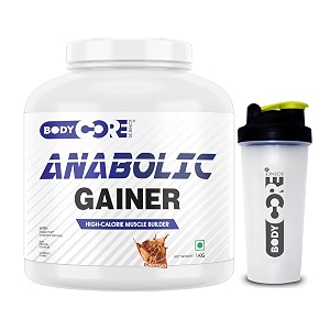 body core science anabolic gainer-1kg  gainer powder  muscle gainer  weight gainer  post workout  bcs anabolic gainer chocolate po1shaker 1 count 13 servings