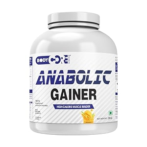 body core science anabolic gainer-2kg mangomass gainer  muscle gainer  weight gainer  post workout  bcs anabolic gainer