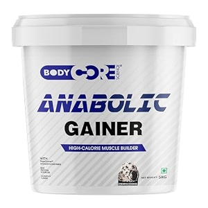 body core science anabolic gainer 5 kgweight gainermass gainermuscle gainer cream amp cookies1 count66 servings