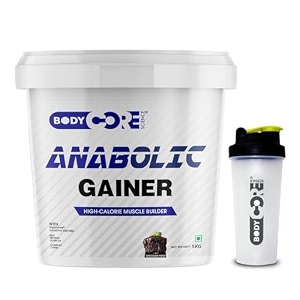 body core science anabolic gainer-1kg butterscotchmass gainer powdermuscle gainerweight gainerpost workoutbcs anabolic gainer 1 count 27 servings