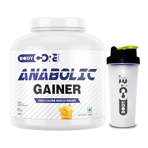 body core science anabolic gainer-1 kggainer powdermuscle gainerweight gainerpost workoutbcs anabolic gainer mangopo1shaker2 count27 servings