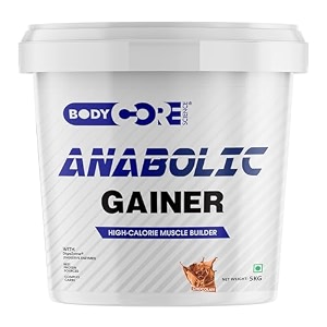 body core science anabolic gainer-1kg  gainer powder  muscle gainer  weight gainer  post workout  bcs anabolic gainer chocolate po1shaker 1 count 13 servings