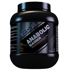 body core science anabolic gainer powder-1 kg chocolatemass gainermuscle gainerweight gainerpost workoutbcs anabolic gainer1 count13 servings
