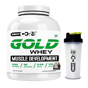 body core science gold whey muscle development-2 kg cookies and cream po1shaker