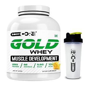 body core science gold whey muscle development-2 kg mango po1shaker
