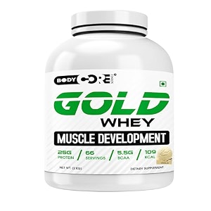body core science gold whey muscle development-2 kg belgium chocolate po1shaker