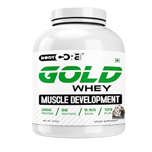 body core science gold whey muscle development-2 kg cookies and cream po1
