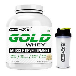 body core science gold whey muscle development-2 kg belgium chocolate po1shaker