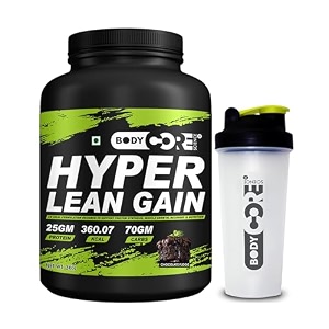 body core science hyper lean gainer 3 kg weight gainer mass gainer chocolate fudge po1 with shaker