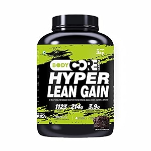 body core science hyper lean gainer- 3 kg  weight gainer  mass gainer  lean gainer butterscotch po1