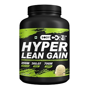 body core science hyper lean gainer 3 kg weight gainer mass gainer vanilla po1
