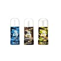 BRACKISH Body Spray for Men - Rouge Scent, 150ml (Pack of 3), Long Lasting Fragrance, No Gas Deodorant