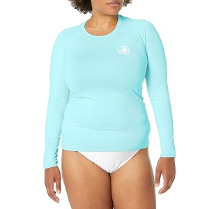 body glove women39s smoothies sleek solid long sleeve rashguard with upf 50
