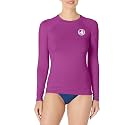 Body Glove Women's Smoothies Sleek Solid Long Sleeve Rashguard with UPF 50+