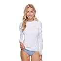 Body Glove Women's Smoothies Sleek Solid Long Sleeve Rashguard with UPF 50+