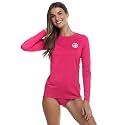 Body Glove Women's Smoothies Sleek Solid Long Sleeve Rashguard with UPF 50+