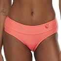 Body Glove Women's Standard Smoothies Hazel Solid Mid Coverage Bikini Bottom Swimsuit
