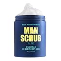 Body Prescriptions Men’s Exfoliating Body Scrub – Ultimate Skin Cleansing Wash in Jar with Twist-Top Lid, For All Skin Types, 21 Ounce (Pack of 1), Tea Tree