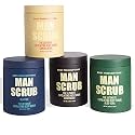 Body Prescriptions Men’s Exfoliating Body Scrub – Ultimate Skin Cleansing Wash in Jar with Twist-Top Lid, For All Skin Types, 21 Ounce (Pack of 4), Combo Pack