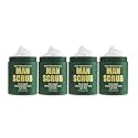 Body Prescriptions Men’s Exfoliating Body Scrub – Ultimate Skin Cleansing Wash in Jar with Twist-Top Lid, For All Skin Types, 21 Ounce (Pack of 4), Aloe Vera