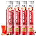 The Body Reserve Apple Cider Vinegar 80 Effervescent Tablets, Acv With The Mother for Weight Loss And Management With Vitamin B6 &amp; B12, Pack Of 4 (Apple Flavour)