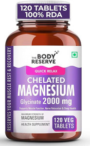 the body reserve magnesium glycinate supplement 2000mg chelated form muscle recovery good sleep