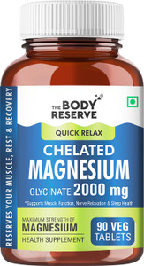the body reserve magnesium glycinate supplement 2000mg chelated form muscle recovery good sleep