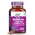 The Body Reserve Melatonin 10mg with Tagar 250mg - 60 Veg Tablets for Natural Sleep Aid, Muscle Recovery, Nerve Relaxation, and Stress Relief - Non-Habit Forming Sleep Aid for Men &amp; Women