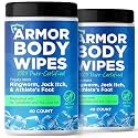 Body Wipes with 1% Tolnaftate & Tea Tree Oil for Jock Itch Relief 80 Wipes