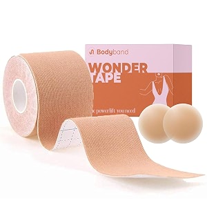 bodyband boobtape for women amp breast tape breast lift for strapless dress nipple tape for women - multipurpose body tape for women push up breast lift bra booby tape for breast