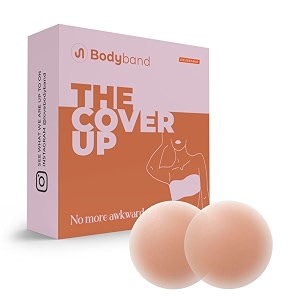 bodyband nipple cover reusable for women thin silicone nipple pasties for women reusable to cover under bra skin friendly adhesive nipplepads for girls breast cap pasties