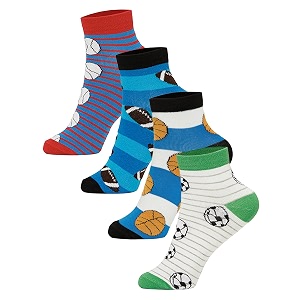 bodycare ankle length cotton blend boys socks pack of 4 soft breathable stretchable casual use comfortable durable stylish